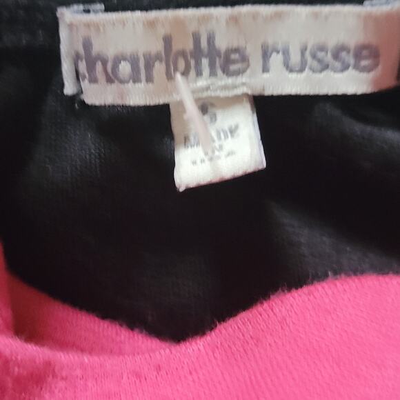 Black and Pink Mini Bodycon Dress Size Small - Picture 3 of 5